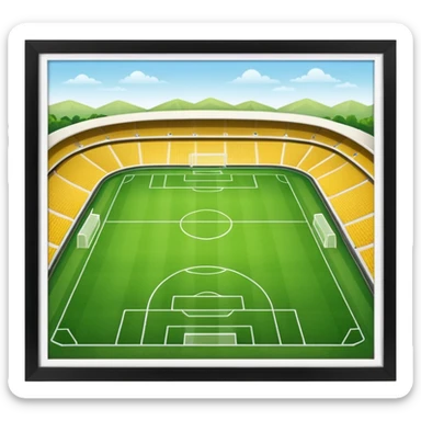 soccer stadium sticker