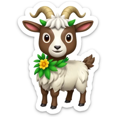 Gogoat-Skiddo-Floragato-Sprigatito-fusion  sticker