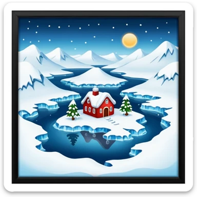 North Pole sticker