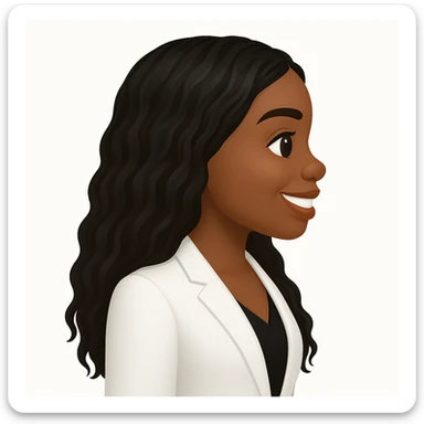 turn the second man in emoji style of the 1st image, match the facial features and match dressing style of the 2nd image, she is wearing white suit side pose sticker