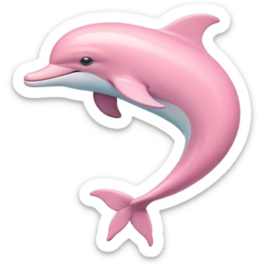 Pastel-pink-colors-dolphin sticker