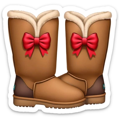 uggs with bow sticker