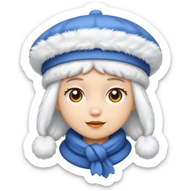 snow beret object sticker