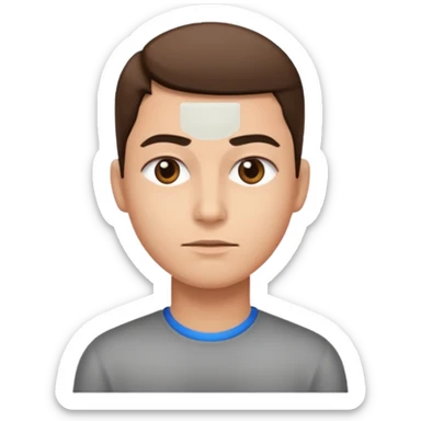 straight face with side eye sticker