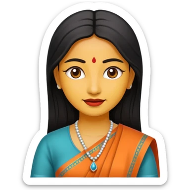 India woman sticker