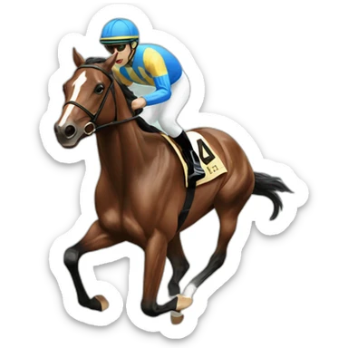 horse-race sticker
