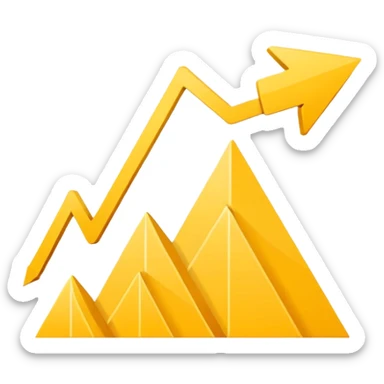 Prompt 11: "You can’t control the economy…"
Graphic: 📉 Downward chart icon (white line, yellow arrow).
Animation: Line graph drops sharply.
Background: Transparent.
 sticker