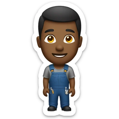 black auto mechanic sticker