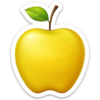 Apple emoji yellow flag triangle . Without a face sticker
