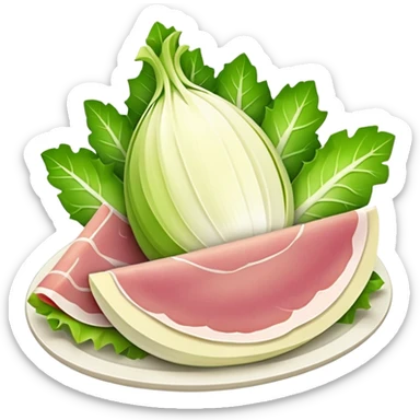 ENDIVE entourée d'une tranche de JAMBON sticker