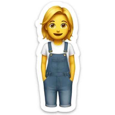 dungarees no person sticker