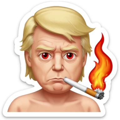 Donald trump smoking meth sticker