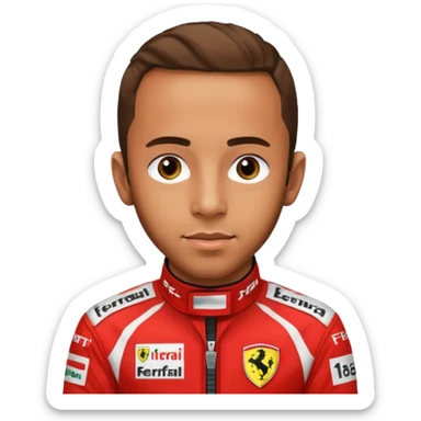 Lewis hamilton ferrari sticker