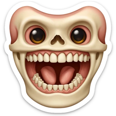 A jaw. Just a jaw, like the body part.  sticker