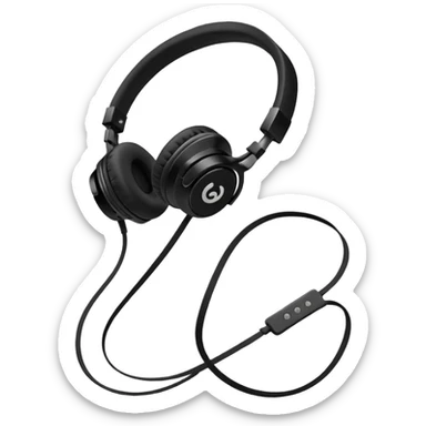 Audífonos con lazoss sticker