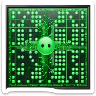 matrix in earth sticker