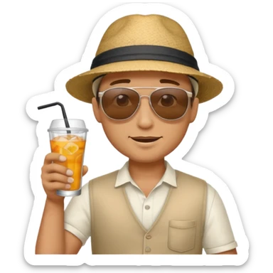 tatoo guy drink holders with sunglass sticker