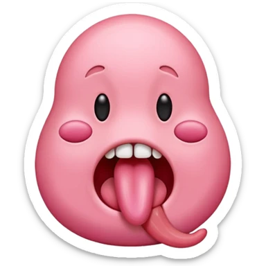  tongue sticking out, only tongue  sticker