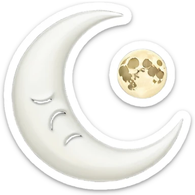 Genarate me a emoji of Dark mode moon in  sticker