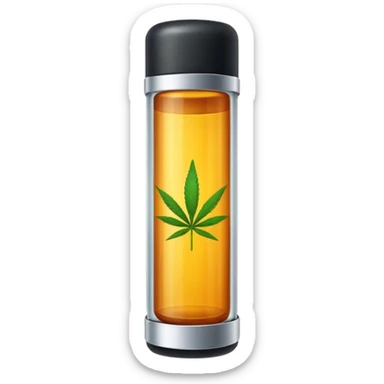 A weed wax cartridge sticker