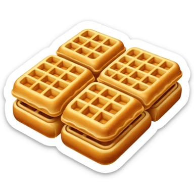 Crunchy waffle rolls sticker