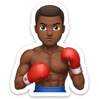boxing champion sticker