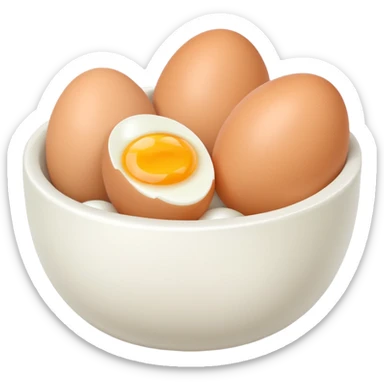 bowl of eggs sticker
