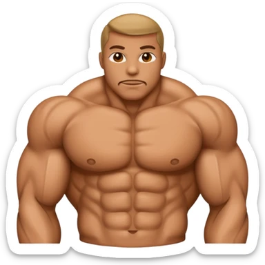 body core muscle emoji sticker