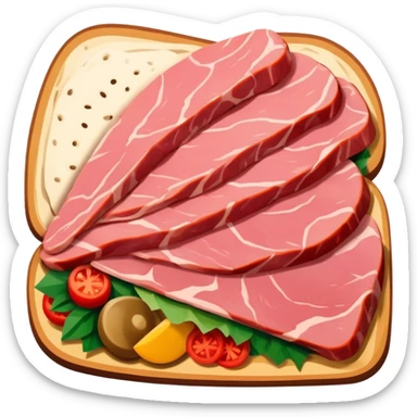 picasso abstract art SPAM MEAT painting sticker