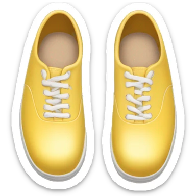 soft yellow bowlingshoes sticker