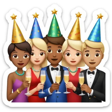 jour de l'an sticker