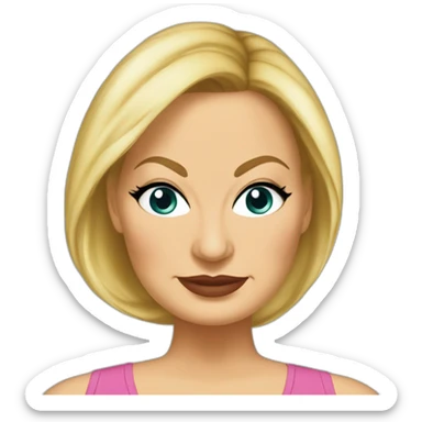 Bald Jennifer Coolidge sticker