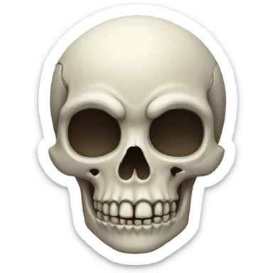 skull hallowee  sticker