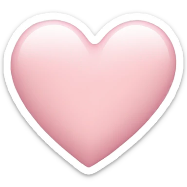 Light pink heart  sticker