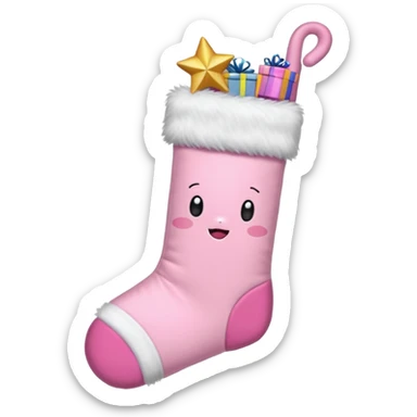 Natale rosa, estetico  sticker