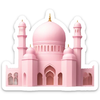 Light pink mosque  sticker