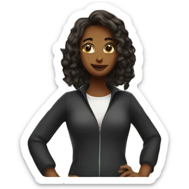 Girls infront of a mansion sticker