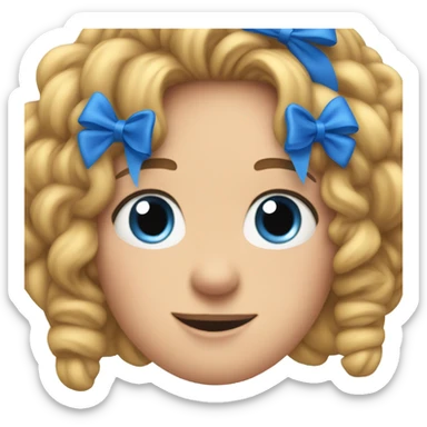 AirPod max with blue bows sticker