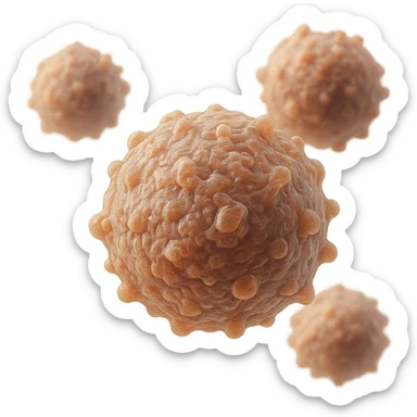 CELLULE DI ORMONI UMANI, IPERREALISTICI 4K, FLUTTUANO IN ARIA sticker