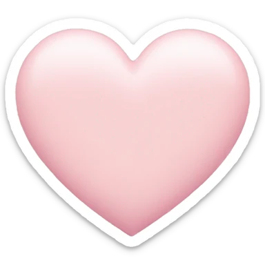pastel pink heart sticker