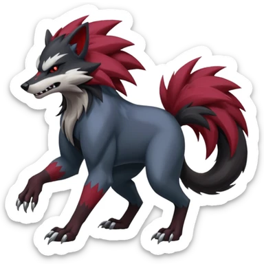 Obstagoon-Banshee-Zoroark-fusion  sticker
