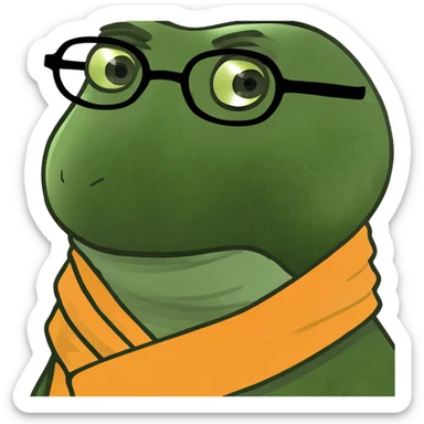 Gesicht große Augen und Doppelkinn sticker