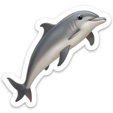 Dauphin montant un humain sticker