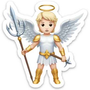 Ангел ломает трезубец sticker