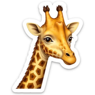 giraffe portrait sticker
