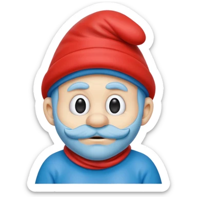 papa smurf  sticker