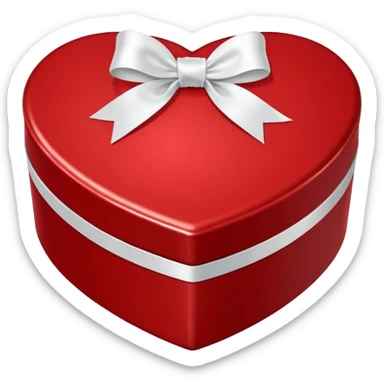 valentines day heart shaped box of chocolates sticker