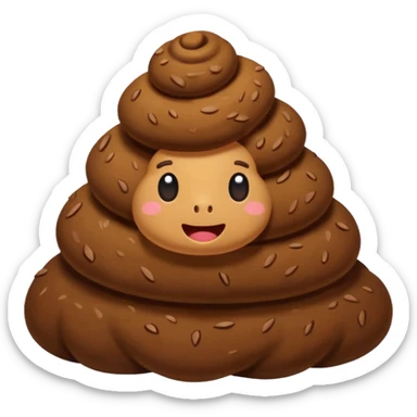 piece of poo sticker