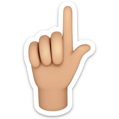 finger pointer tap sticker