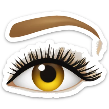eyelash extensions  sticker